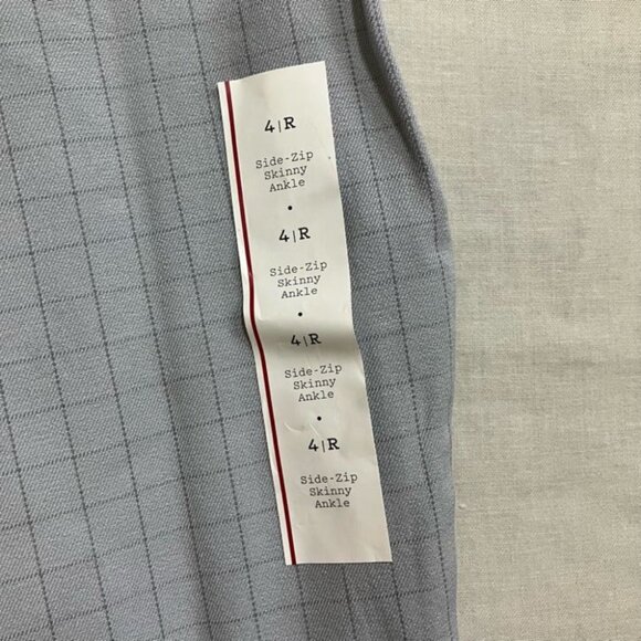 A New Day Women’s 4R Gray Check Side Zip Skinny Ankle Pants High Rise Career - Picture 7 of 10